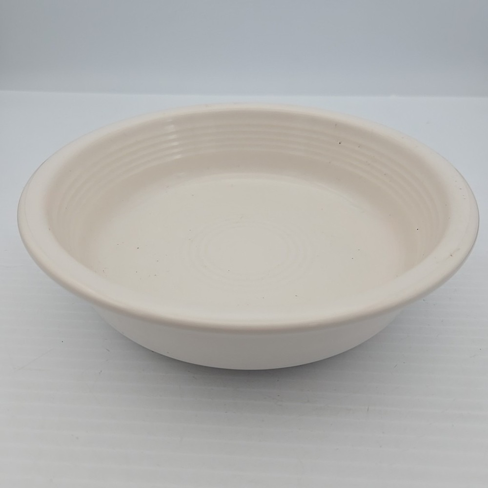 Vintage Homer Laughlin Fiesta White 7 Inch Fruit Bowl Fiestaware Round Ceramic